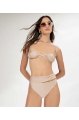 Biquíni Bustie Argolas Sunset Bege