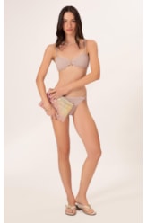 Biquíni Bustiê Crepe Shine Rosê