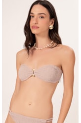 Biquíni Bustiê Crepe Shine Rosê