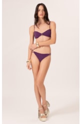 Biquíni Bustiê Crepe Shine Roxo