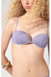 BIQUÍNI BUSTIÊ DRAPING LILÁS