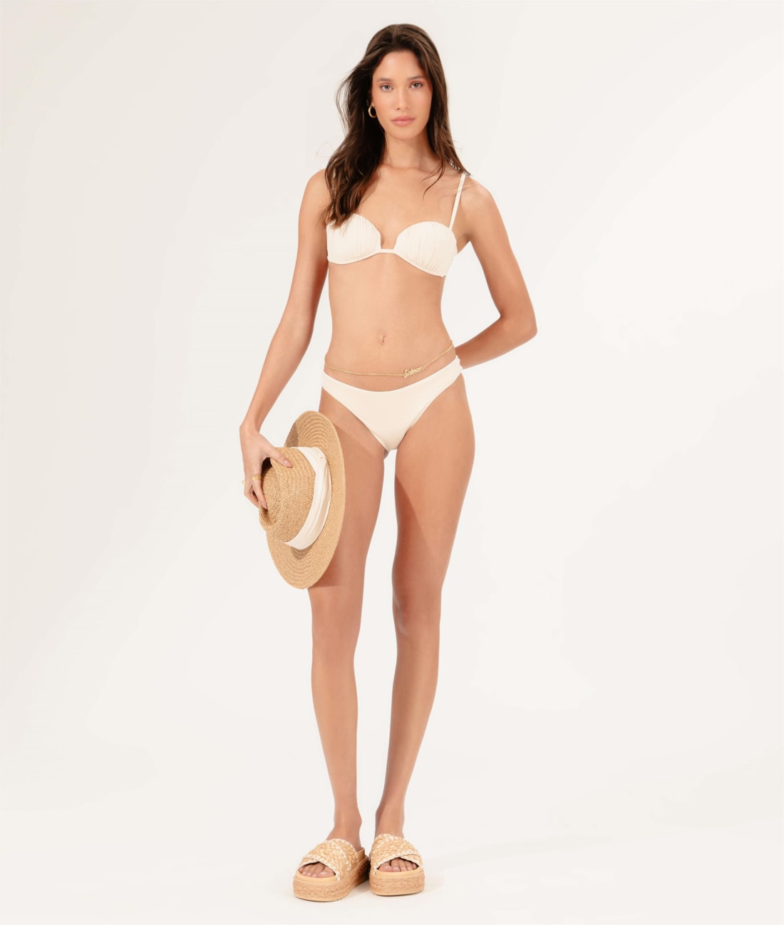 Biquíni Bustiê Draping Off White