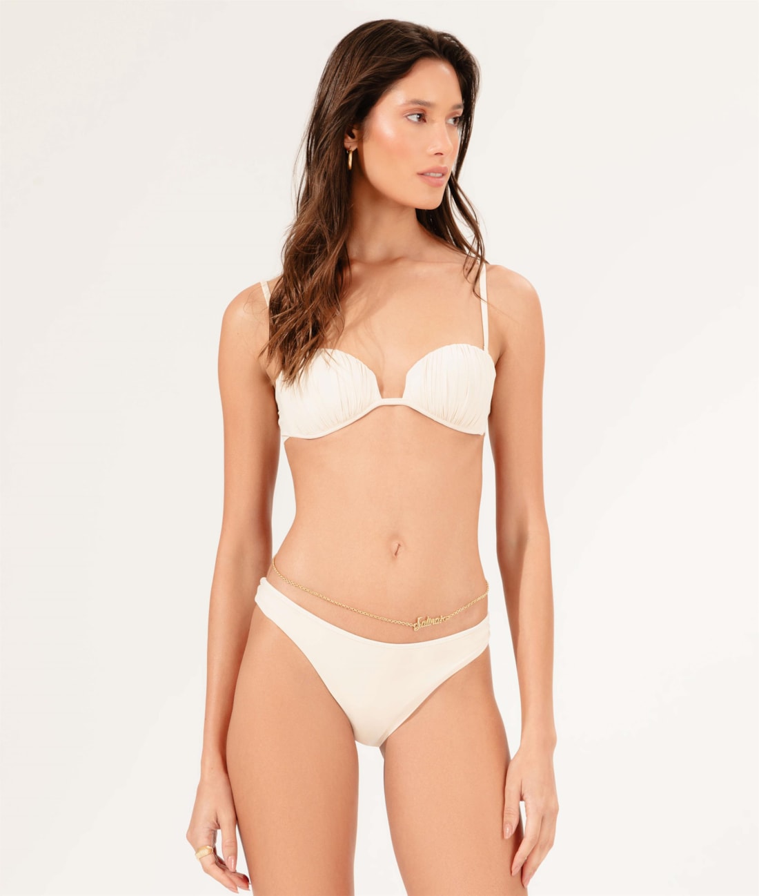 Biquíni Bustiê Draping Off White