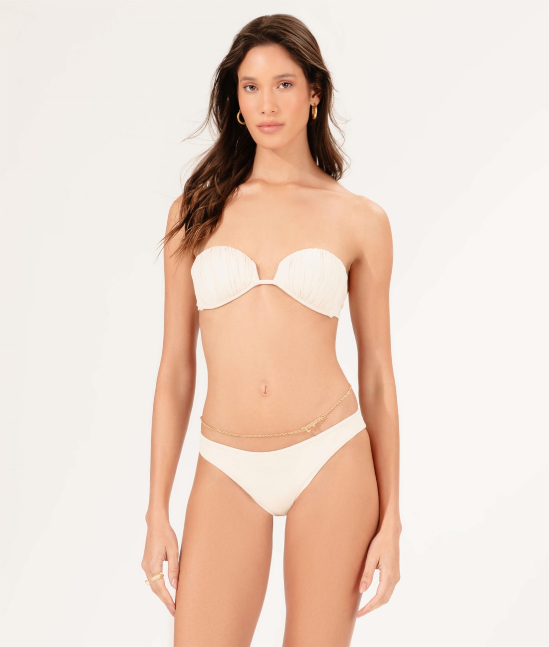 Biquíni Bustiê Draping Off White