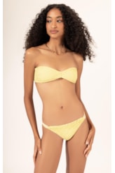Biquíni Bustiê MESH LUREX Amarelo Claro