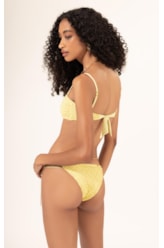 Biquíni Bustiê MESH LUREX Amarelo Claro