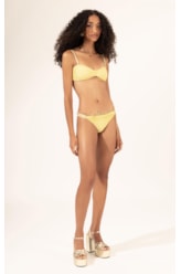 Biquíni Bustiê MESH LUREX Amarelo Claro