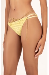 Biquíni Bustiê MESH LUREX Amarelo Claro