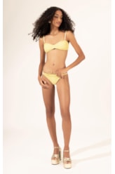 Biquíni Bustiê MESH LUREX Amarelo Claro