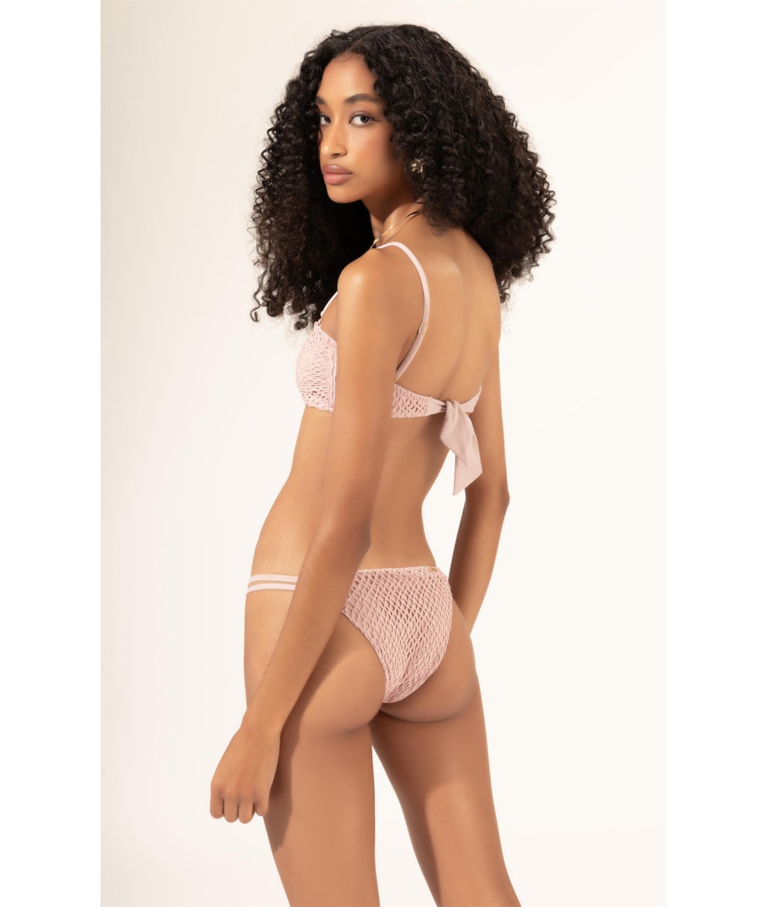 Biquíni Bustiê MESH LUREX Rosê