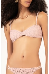 Biquíni Bustiê MESH LUREX Rosê