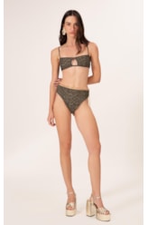 Biquíni Bustiê Rendado Lux Gráfite
