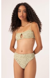 Biquíni Bustiê Rendado Lux Verde Água