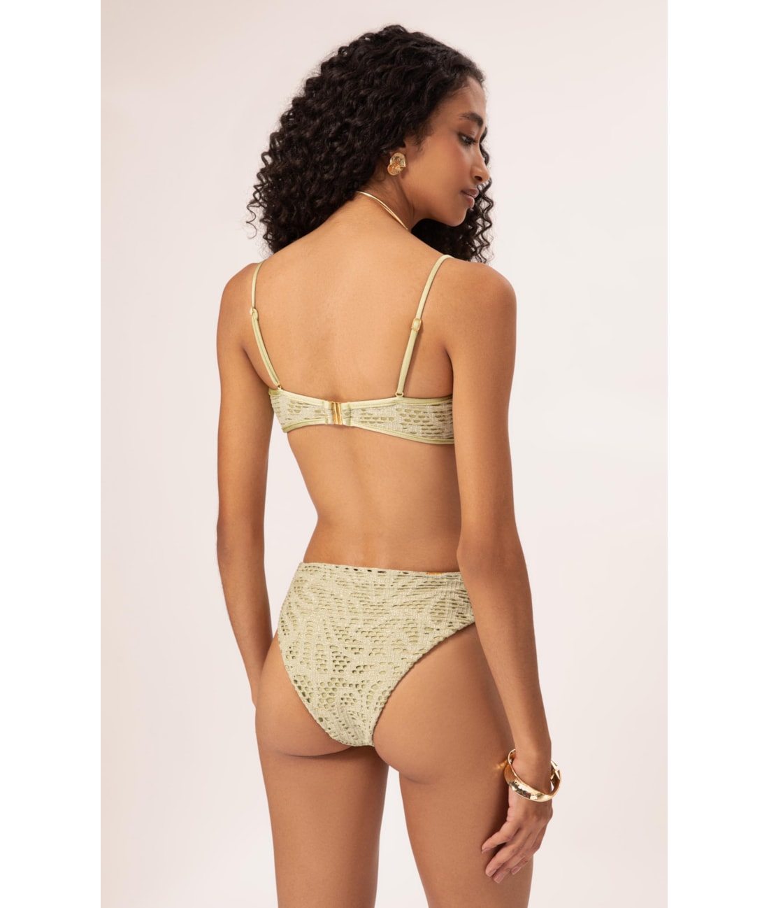 Biquíni Bustiê Rendado Lux Verde  Água