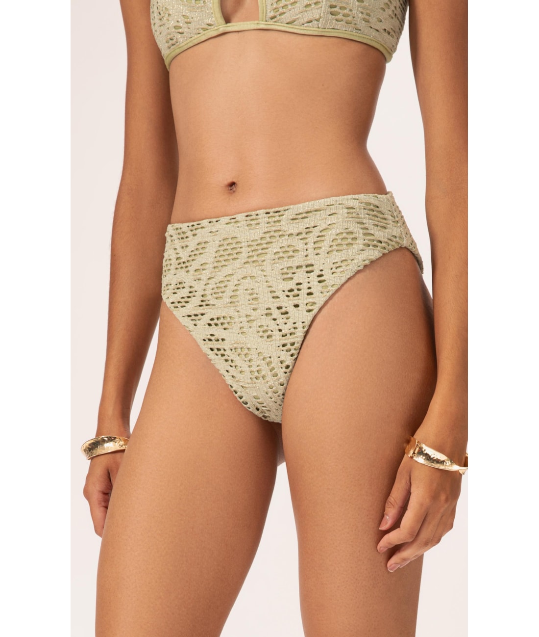 Biquíni Bustiê Rendado Lux Verde Água