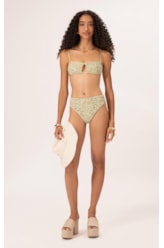 Biquíni Bustiê Rendado Lux Verde Água