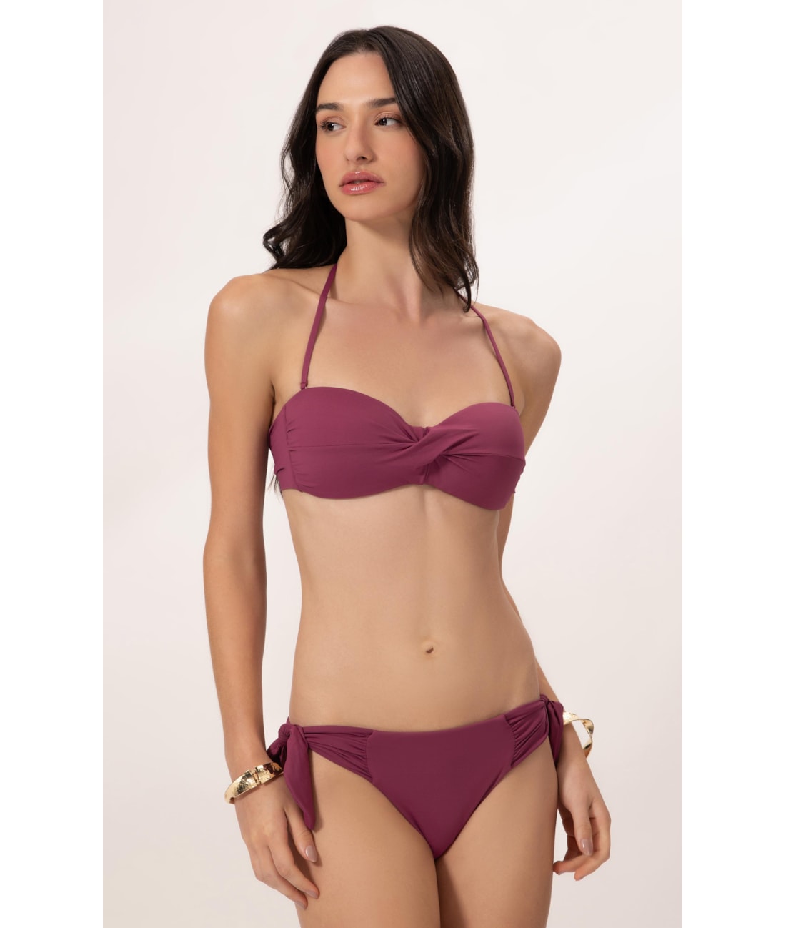 Biquíni Bustiê Torcido Clássicos Mauve