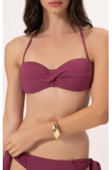 Biquíni Bustiê Torcido Clássicos Mauve