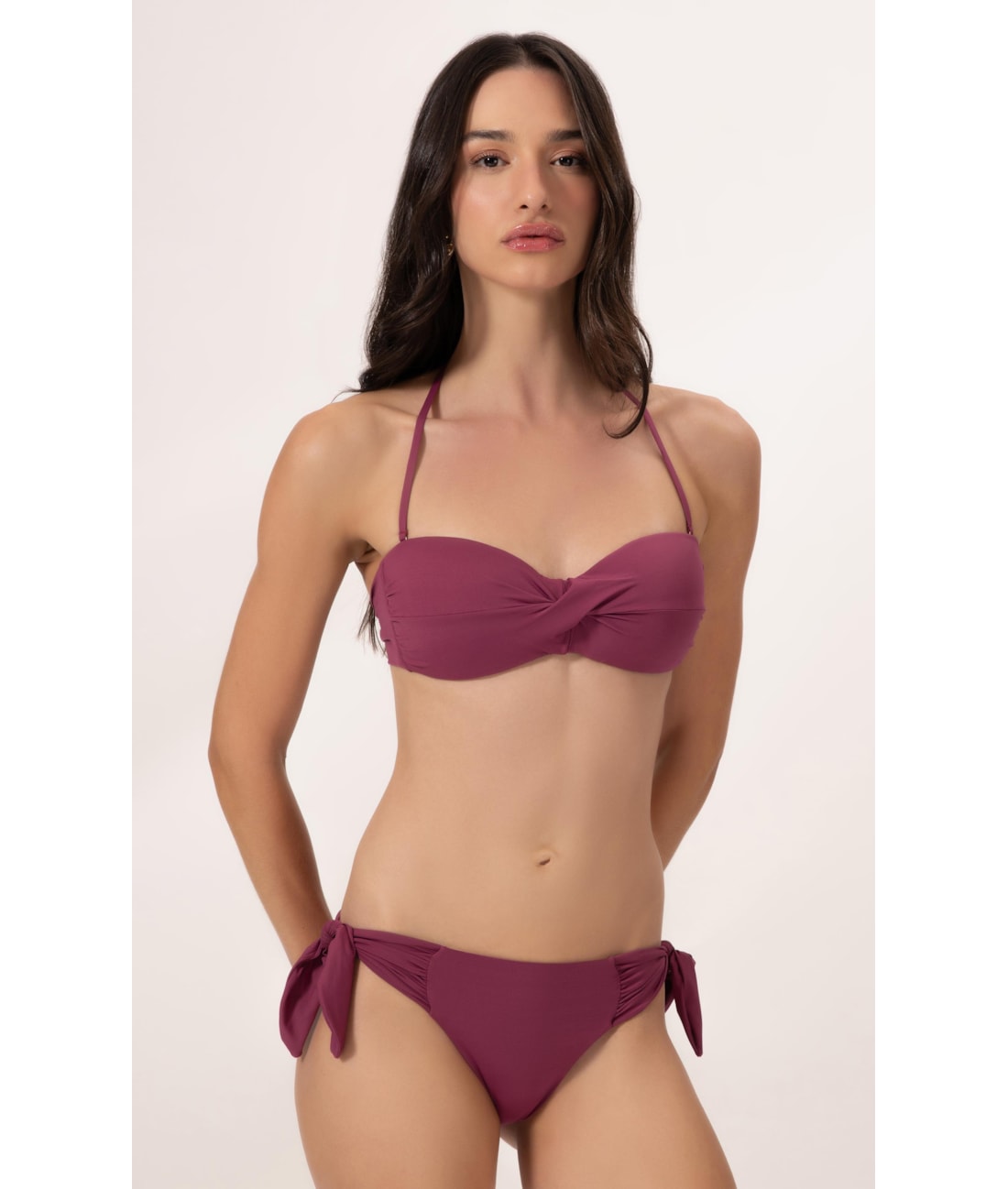 Biquíni Bustiê Torcido Clássicos Mauve
