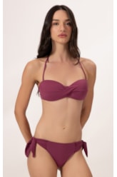 Biquíni Bustiê Torcido Clássicos Mauve