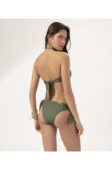 Biquíni Bustiê Torcido Clássicos Verde Militar