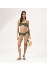 Biquíni Bustiê Torcido Clássicos Verde Militar