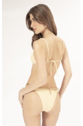 BIQUÍNI CANAL CREPE SHINE AMARELO MANTEIGA