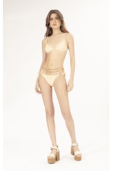 BIQUÍNI CANAL CREPE SHINE AMARELO MANTEIGA