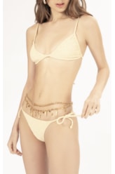 BIQUÍNI CANAL CREPE SHINE AMARELO MANTEIGA