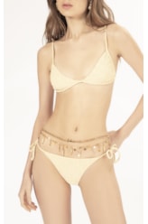 BIQUÍNI CANAL CREPE SHINE AMARELO MANTEIGA