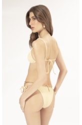 BIQUÍNI CANAL CREPE SHINE AMARELO MANTEIGA