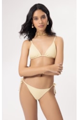 Biquíni Cortininha Bobby Amarelo Manteiga