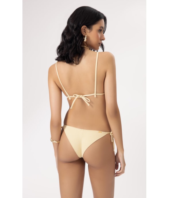 Biquíni Cortininha Bobby Amarelo Manteiga