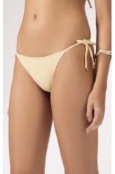 Biquíni Cortininha Bobby Amarelo Manteiga