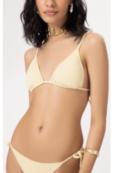 Biquíni Cortininha Bobby Amarelo Manteiga