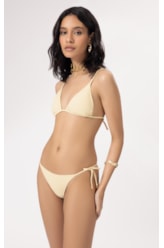 Biquíni Cortininha Bobby Amarelo Manteiga