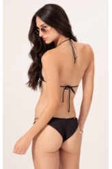 BIQUÍNI CORTININHA CANELADO FLOW PRETO