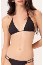 BIQUÍNI CORTININHA CANELADO FLOW PRETO