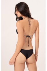 BIQUÍNI CORTININHA CANELADO FLOW PRETO