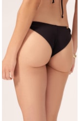 Biquíni Cortininha Canelado Flow Preto