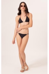 BIQUÍNI CORTININHA CANELADO FLOW PRETO