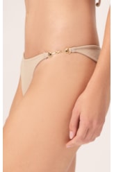 Biquíni Cortininha Canelado Sculpt Areia