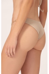 Biquíni Cortininha Canelado Sculpt Areia