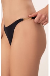 Biquíni Cortininha Canelado Sculpt Preto