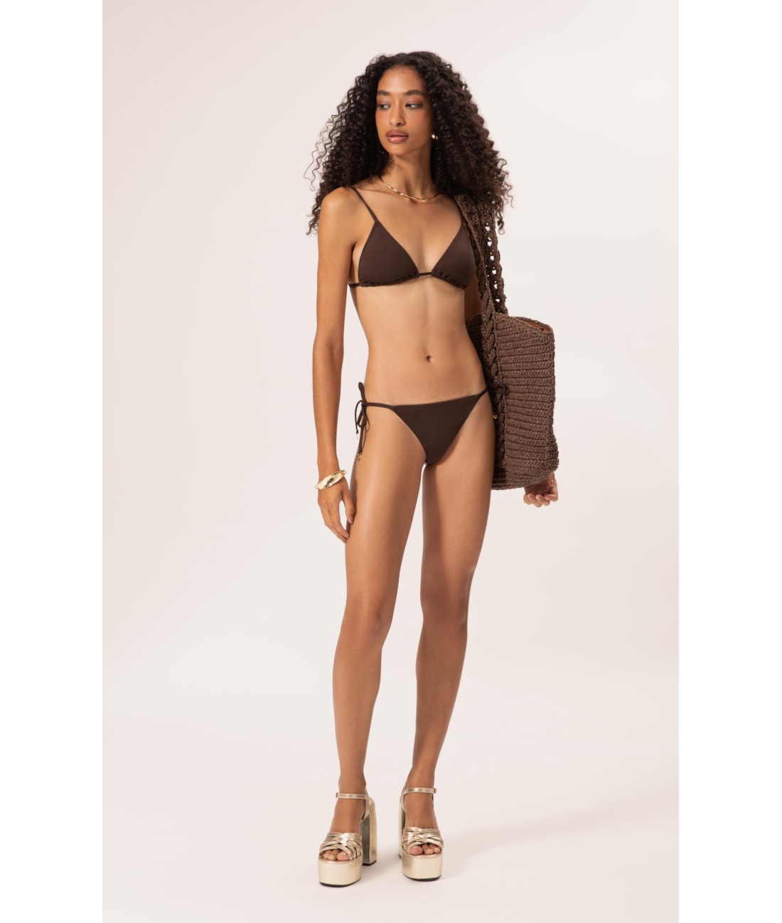 Biquíni Cortininha Clássicos CAFÉ