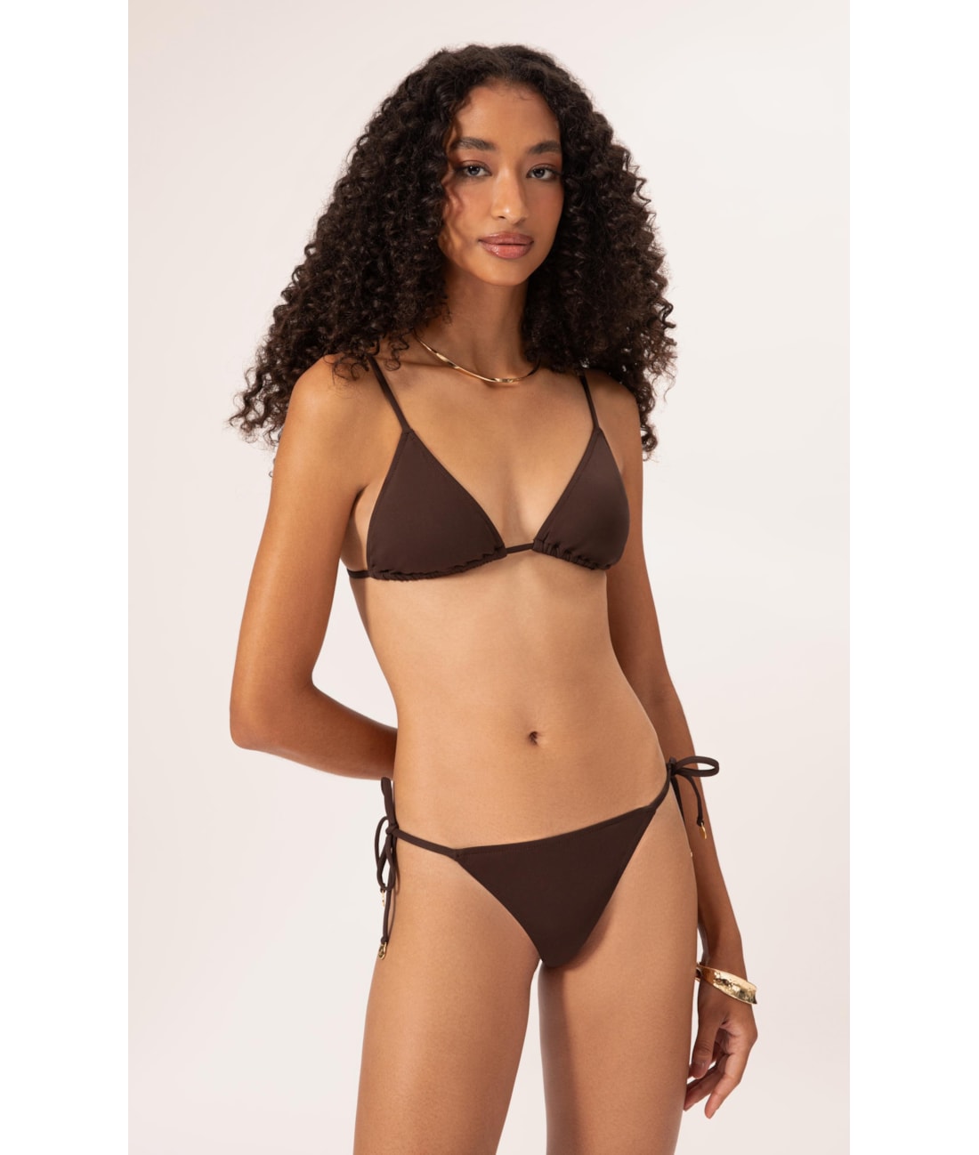 Biquíni Cortininha Clássicos CAFÉ