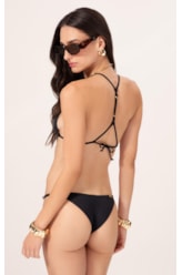Biquíni Cortininha Draping Preto
