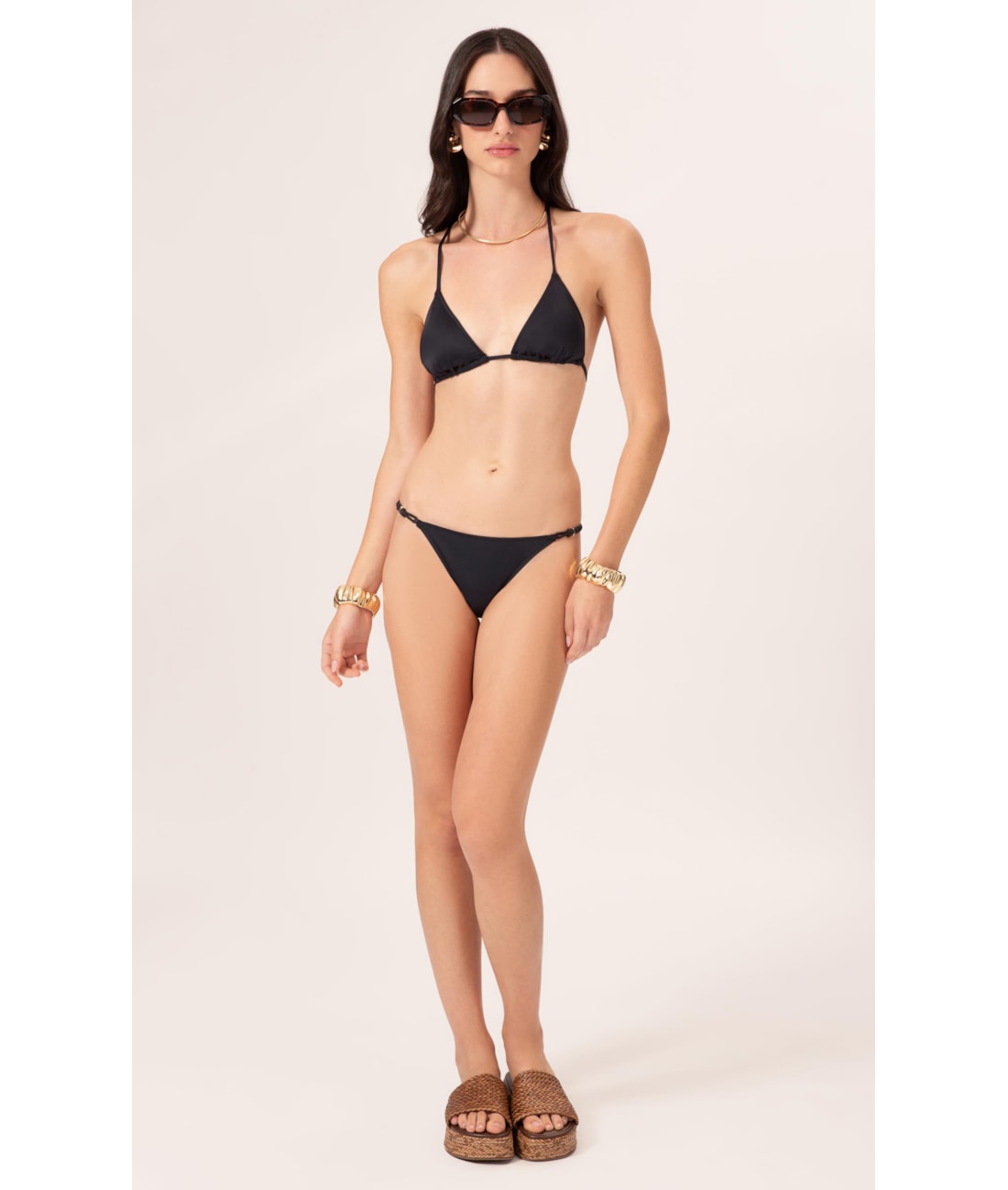 Biquíni Cortininha Draping Preto