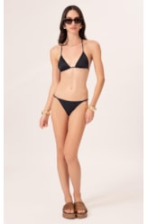 Biquíni Cortininha Draping Preto