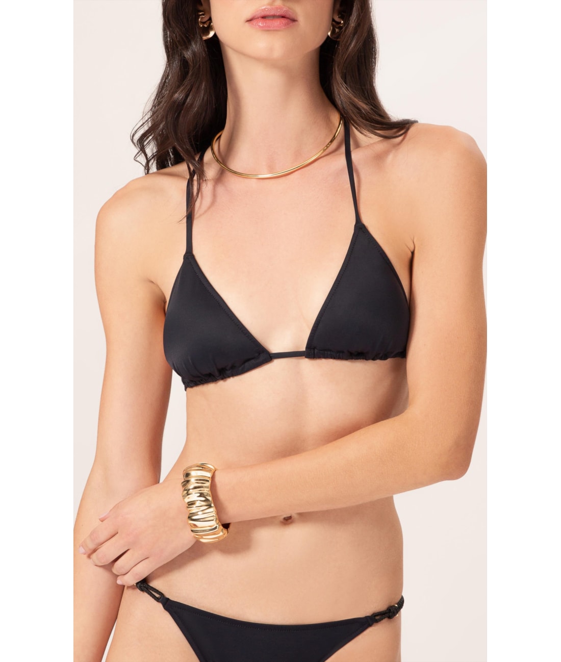 Biquíni Cortininha Draping Preto